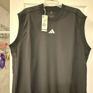 Adidas Men's Black Sleeveless vest XL NWT msrp $110